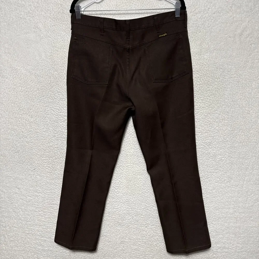 Vintage 70’s Wrangler 82682BN Men’s Regular Fit Wrancher Pant Brown Size 32 X 26